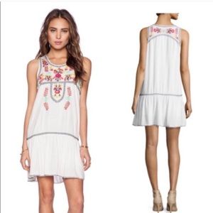 Lovers and Friends Embroidered white dress